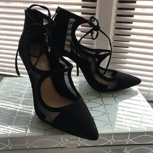Jessica Simpson Black Stilettos